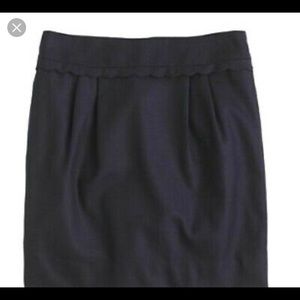 J crewFactory scallop-trim minidress